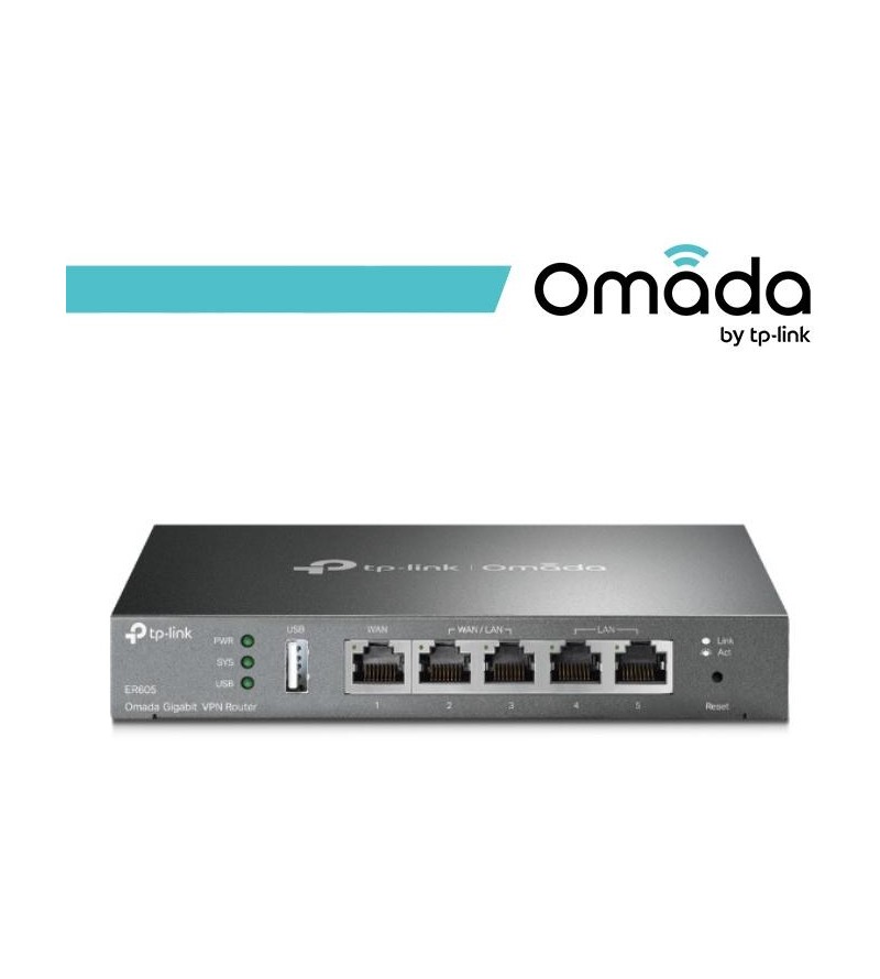 Omada Router Gateway VPN Gigabit Multi-WAN SafeStream - ER605