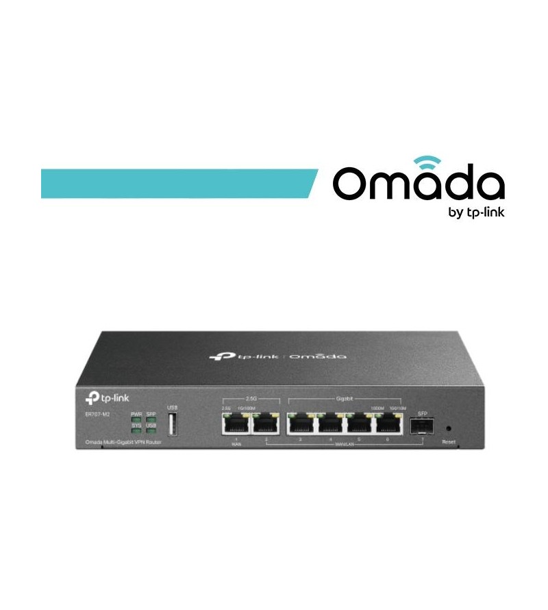 Omada Router VPN Multi-WAN con Porte 2.5G - ER707-M2