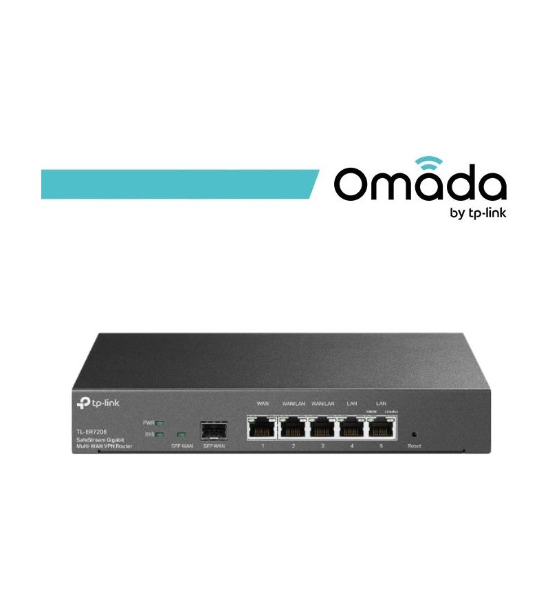 Omada Gateway Router VPN Gigabit Multi-WAN SafeStream - ER7206