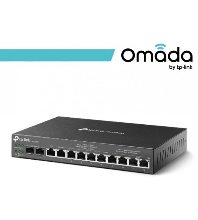 Omada Router VPN Gigabit 3-in-1: Router+Switch PoE+Controller - ER7212PC