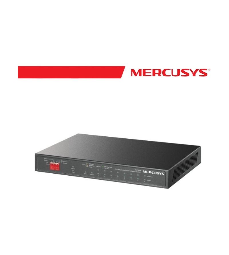 Mercusys 10-Port Gigabit Desktop Switch with 8-Port PoE+ - MS110GMP
