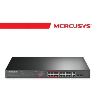 Mercusys 16-Port 10/100Mbps + 2-Port Gigabit Rackmount Switch - MS118CP