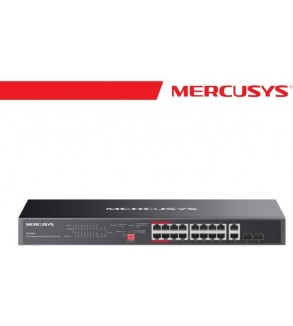 Mercusys 20-Port Gigabit Rackmount Switch with 16-Port PoE+ - MS120GP