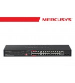 Mercusys Switch Rack da 28 porte Gigabit con 24 porte PoE+ - MS128GP
