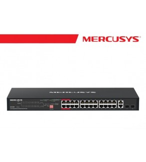 Mercusys Switch Rack da 28 porte Gigabit con 24 porte PoE+ - MS128GP