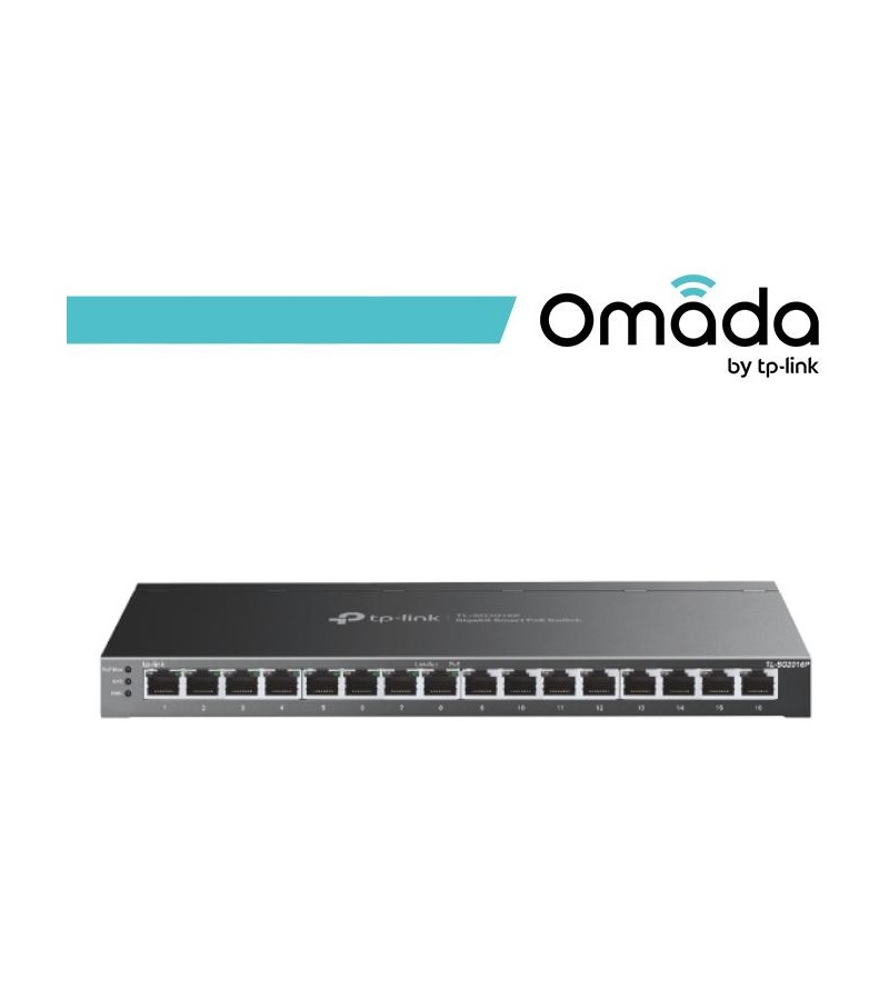 Omada Switch Smart Desktop 16 Porte Gigabit di cui 8 PoE+