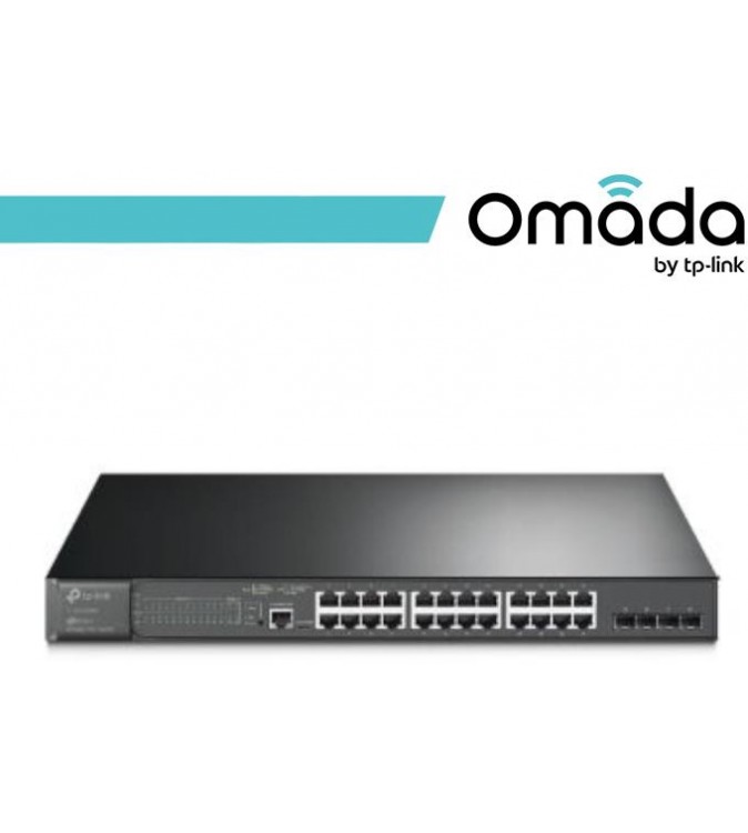Omada Switch 24 Porte Gigabit PoE+ e 4 Slot SFP
