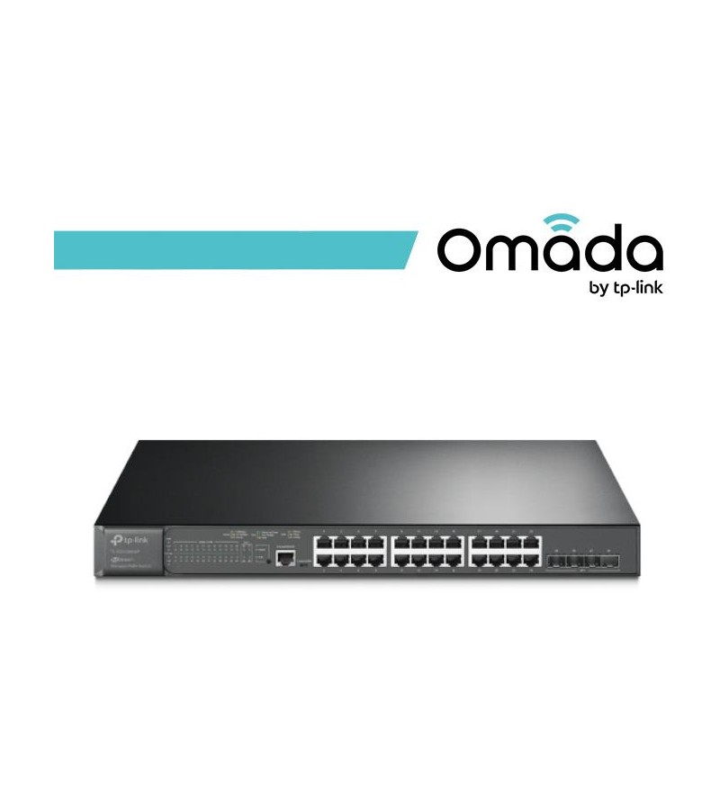 Omada Switch L2+ 24Porte Gigabit PoE+ 4SFP+10GE
