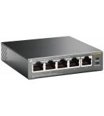 TP-Link Switch PoE Gigabit 5 porte, 4 porte PoE, Max 56W - TL-SG1005P