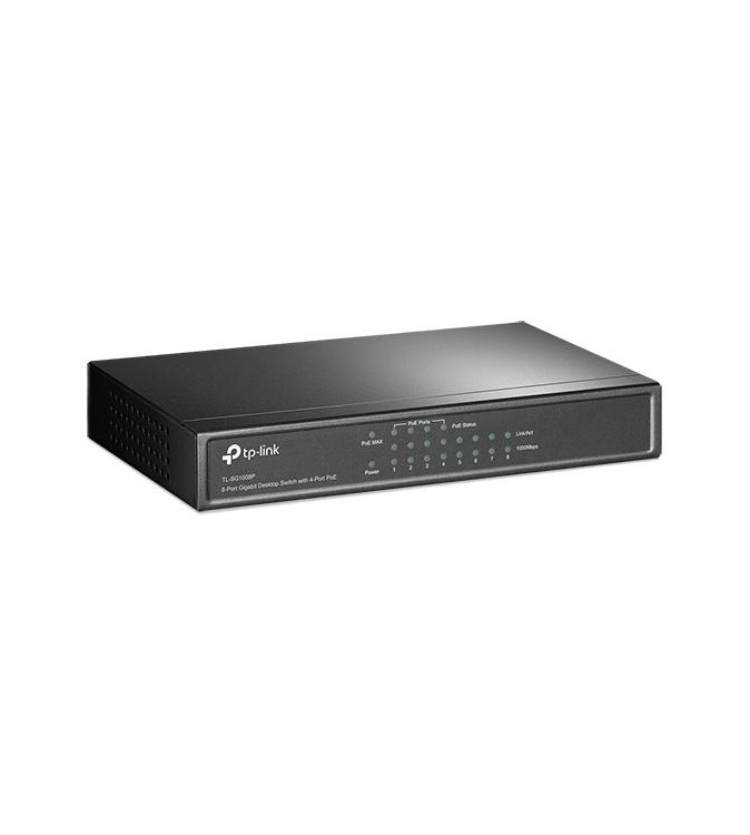 Desktop switch 8 porte gigabit 4 porte PoE 55W TL-SG1008P