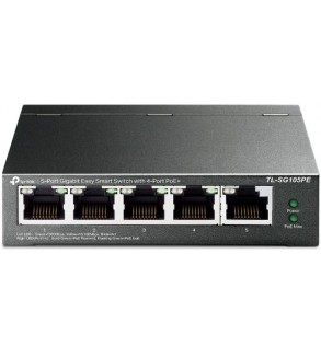 Switch 5 port Gigabit con 4-Port PoE+ TP-Link TL-SG105PE