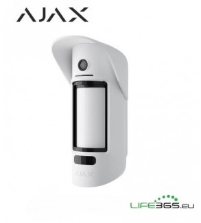 Ajax Sensore di movimento da esterno con fotocamera (MotionCam) da esterno bianc