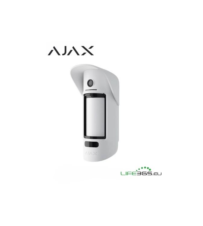 Ajax Sensore di movimento da esterno con fotocamera (MotionCam) da esterno bianc
