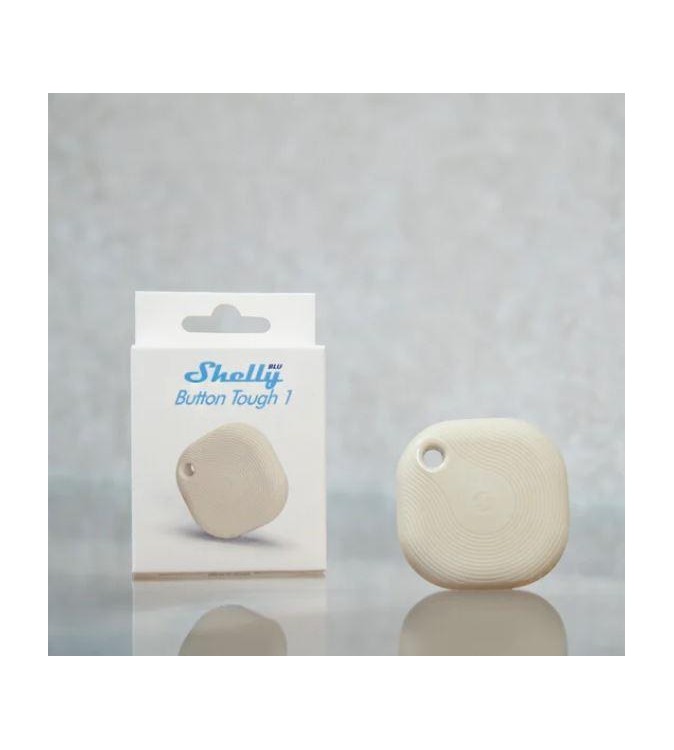 Shelly BLU Button Tough 1 Ivory - Pulsante Smart Bluetooth IP54 Bianco