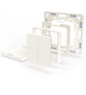 Shelly BLU Wall Switch 4 (+Legrand adapter) - Pulsante a muro Bluetooh 4 tasti