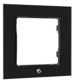 Shelly Wall Frame 1 - Placca da parete nera compatibile Legrand