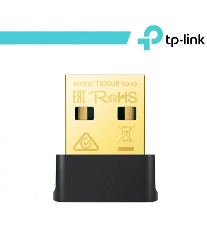 TP-Link Nano adattatore USB Wi-Fi AC600 e Bluetooth 4.2 - Archer T600UB Nano