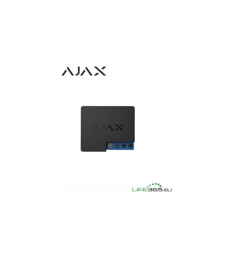 Ajax WallSwitch relay di potenza per controllo remoto alimentazione AC nero