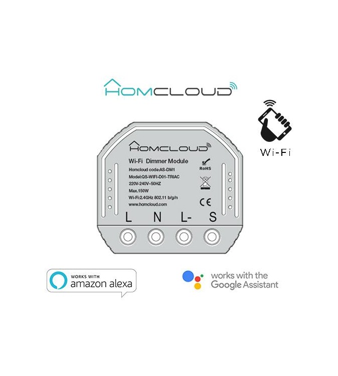 Modulo Dimmer 1CH Wi-Fi da incasso