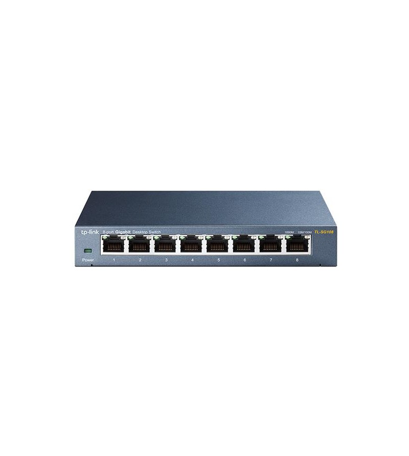 Switch 8 Porte Gigabit 10/100/1000 Mbps Plug & Play TL-SG108