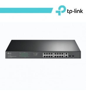 TP-Link Switch Rackmount 18 Porte Gigabit LAN, di cui 16 PoE
