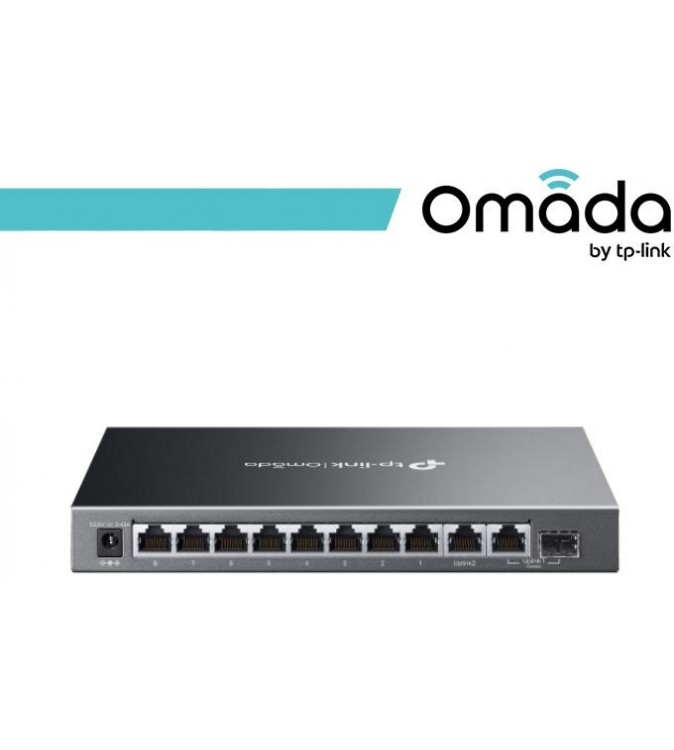 Omada Switch Easy Managed 10 Porte Gigabit con 8 porte PoE+ - ES210GMP