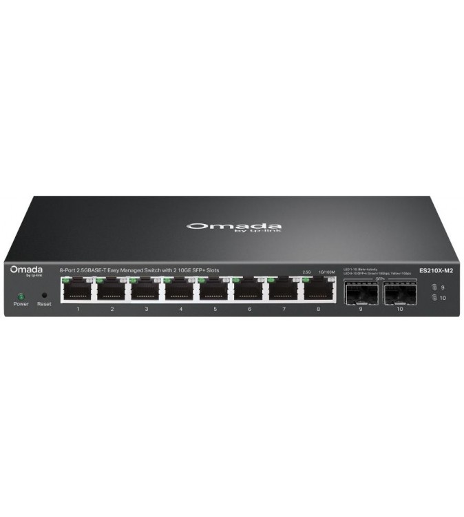 Omada 8-Port 2.5GBASE-T Easy Managed Switch with 2 10GE SFP+ Slots