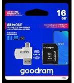 GoodRAM microSD 16GB class 10 + adpter + card reader - blister - M1A4-0160R12