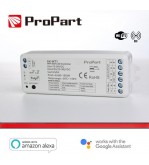Ricevitore DIM +pulsante 12/36V DC,2CH*5A, Wi-Fi+RF 2.4G CCT