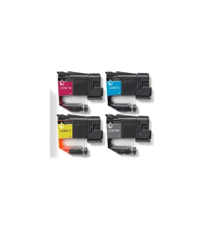 Cyan Compatible Cartridge DCP-J1260W/J1313DW/J1360DW/J1460DW-0.5KLC521C