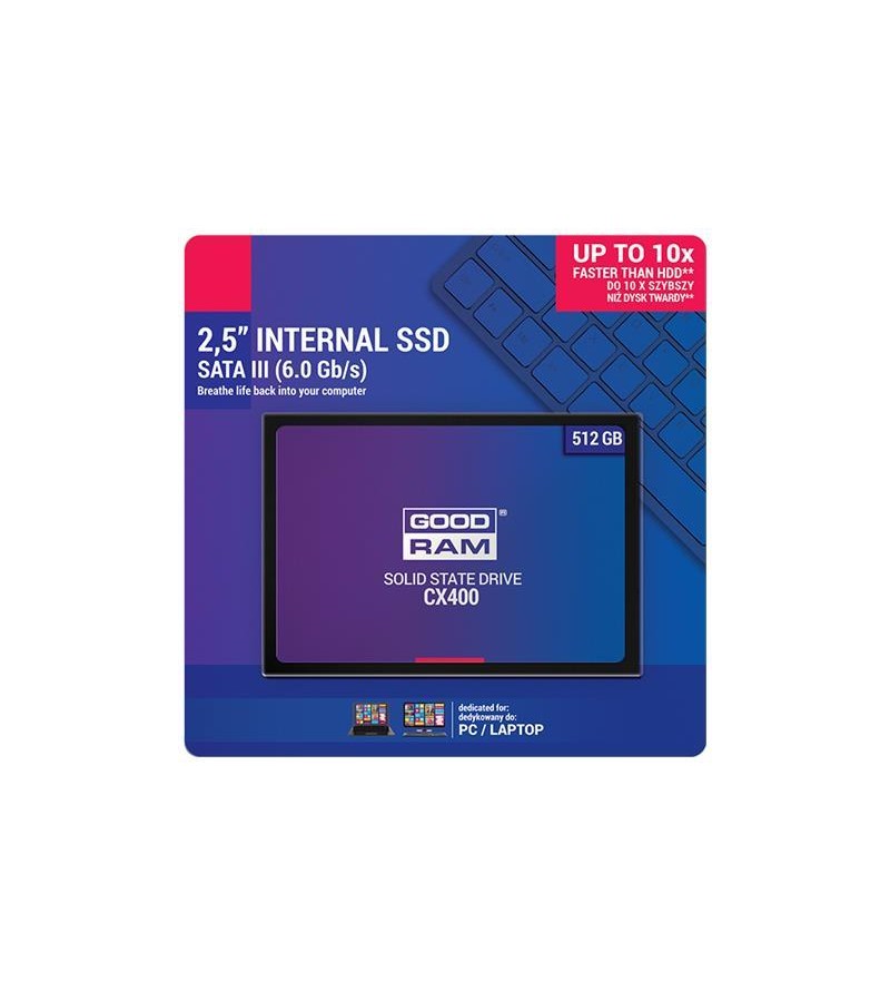 GoodRAM SSD CX400-G2 512GB SATA III 2,5 - retail box - SSDPR-CX400-512