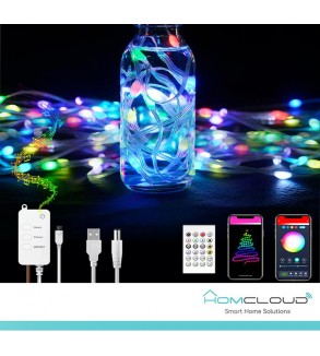Corda in PVC di Luci Decorative Smart RGB-IC OUTDOOR Wi-Fi + Bluetooth 10M IP65