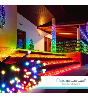 Stringa di 200 Luci decorative Smart a Led RGB-IC Wi-Fi+Bluetooth 20Metri
