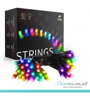Stringa di Luci decorative a Led Smart OUTDOOR RGB-IC Wi-Fi+Bluetooth 10M IP65