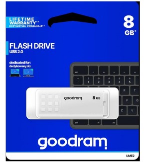 GoodRAM Pendrive 8GB UME2 white USB 2.0 - retail blister - UME2-0080W0R11