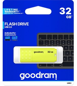 GoodRAM Pendrive 32GB UME2 yellow USB 2.0 - retail blister - UME2-0320Y0R11