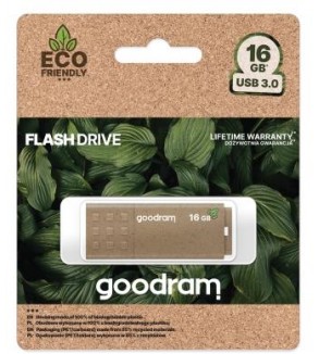 GoodRAM Pendrive 16GB UME3 GREEN USB 3.0 - retail blister - UME3-0160EFR11