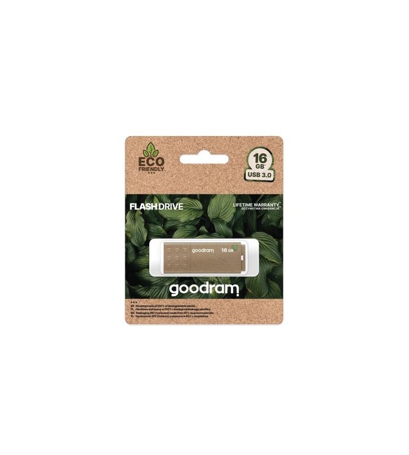 GoodRAM Pendrive 16GB UME3 GREEN USB 3.0 - retail blister - UME3-0160EFR11