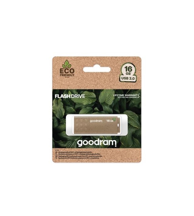 GoodRAM Pendrive 16GB UME3 GREEN USB 3.0 - retail blister - UME3-0160EFR11