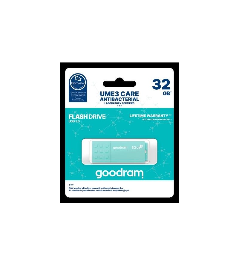 GoodRAM Pendrive 32GB UME3 CARE - ANTIBATTERICA - USB 3.0 - UME3-0320CRR11