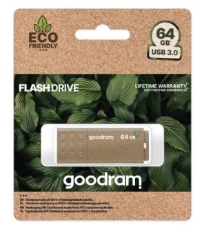 GoodRAM Pendrive 64GB UME3 GREEN USB 3.0 - retail blister - UME3-0640EFR11