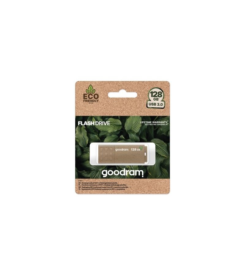 GoodRAM Pendrive 128GB UME3 GREEN USB 3.0 - retail blister - UME3-1280EFR11