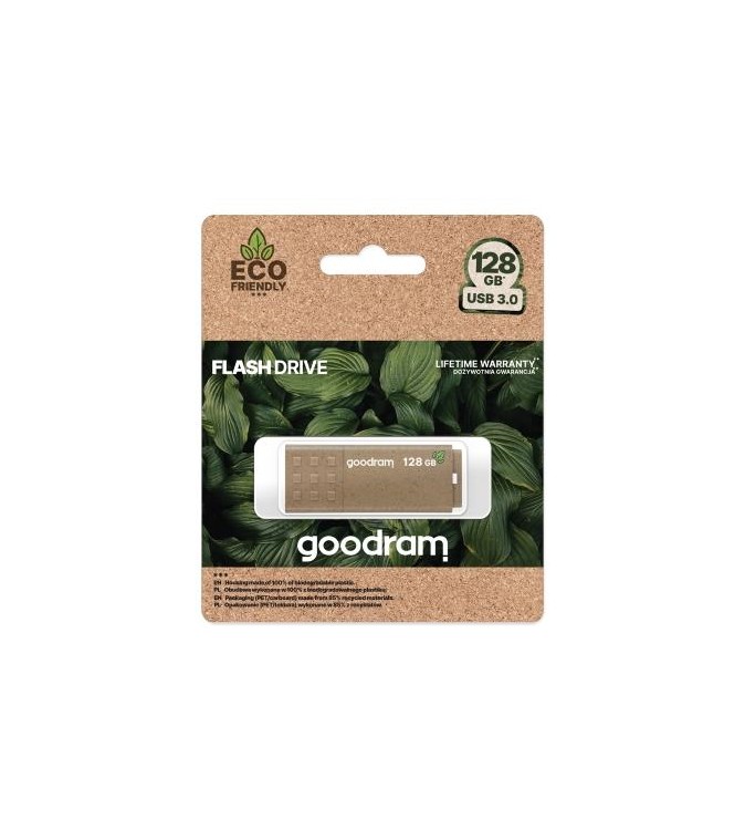 GoodRAM Pendrive 128GB UME3 GREEN USB 3.0 - retail blister - UME3-1280EFR11