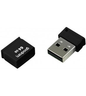 Goodram Pendrive UPI2 64GB USB MINI 2.0 blk - retail blister - UPI2-0640K0R11