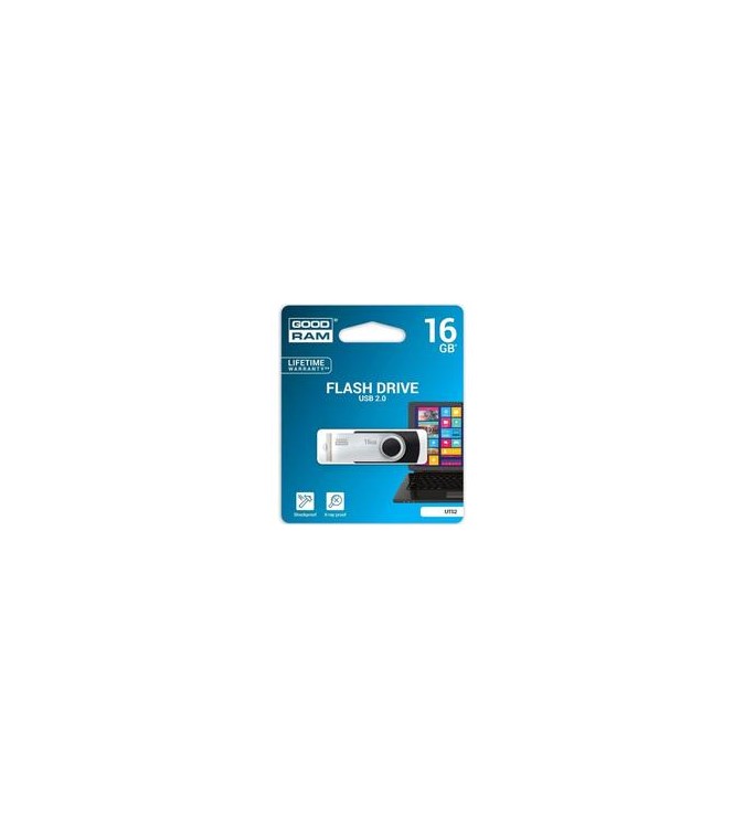 GoodRAM Chiavetta/Pendrive USB Twister 16GB nera USB 2.0 - UTS2-0160K0R11
