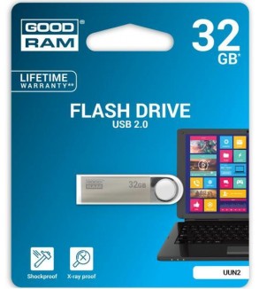 GoodRAM Pendrive 32GB UNN2 metal USB 2.0 - retail blister - UUN2-0320S0R11