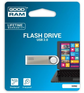 GoodRAM Pendrive 64GB UNN2 metal USB 2.0 - retail blister - UUN2-0640S0R11