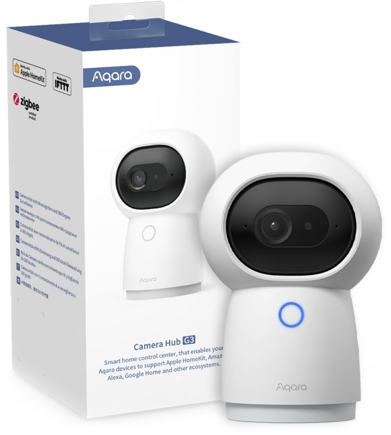 Aqara Telecamera + Hub G3 per Interni 2K 3MP P&T 360°