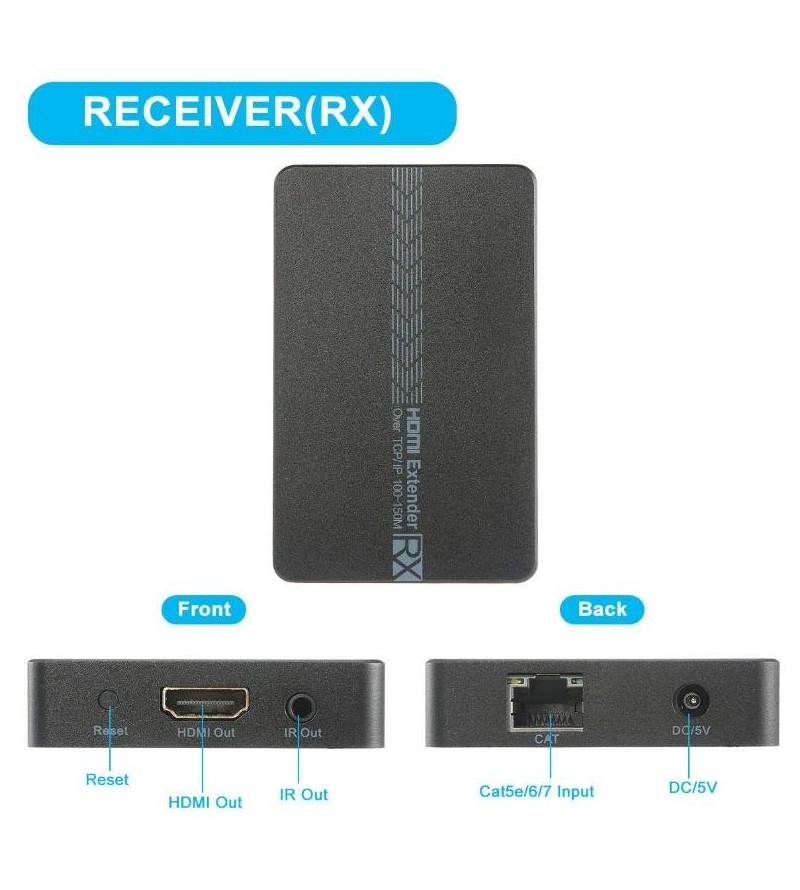 Ricevitore HDMI SINGOLO, abbinato a VK-100ER,over TCP/IP
