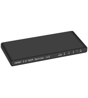 Splitter HDMI 1x2, 18G HDMI 2.0  4K2K@60Hz con Downscaling
